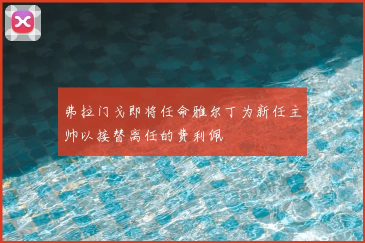 弗拉门戈即将任命雅尔丁为新任主帅以接替离任的费利佩