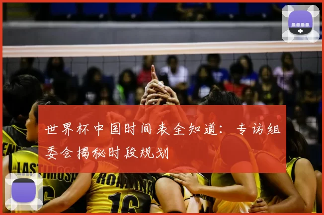 世界杯中国时间表全知道：专访组委会揭秘时段规划