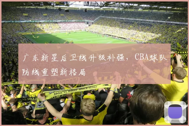 广东新星后卫线升级补强,CBA球队防线重塑新格局