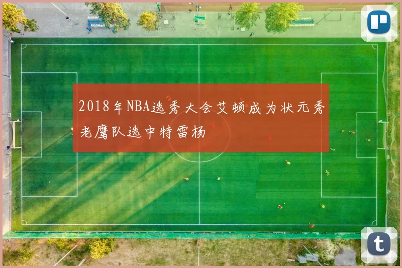 2018年NBA选秀大会艾顿成为状元秀老鹰队选中特雷杨
