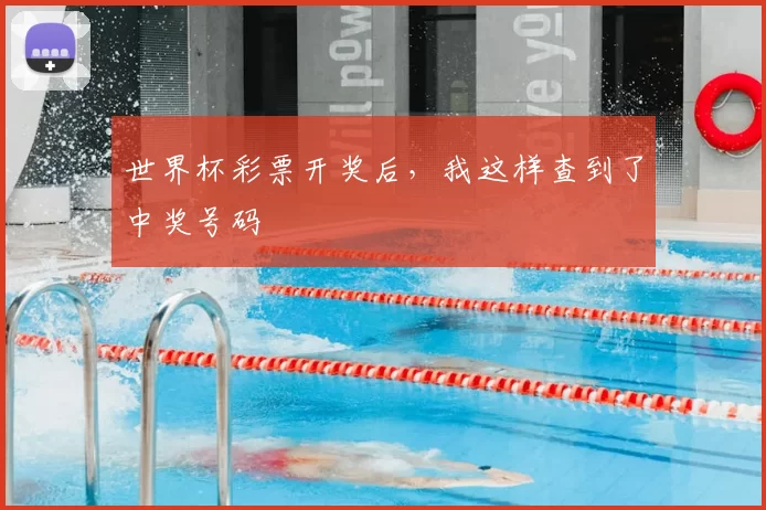 世界杯彩票开奖后，我这样查到了中奖号码