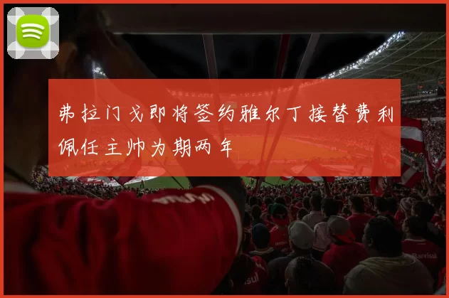 弗拉门戈即将签约雅尔丁接替费利佩任主帅为期两年